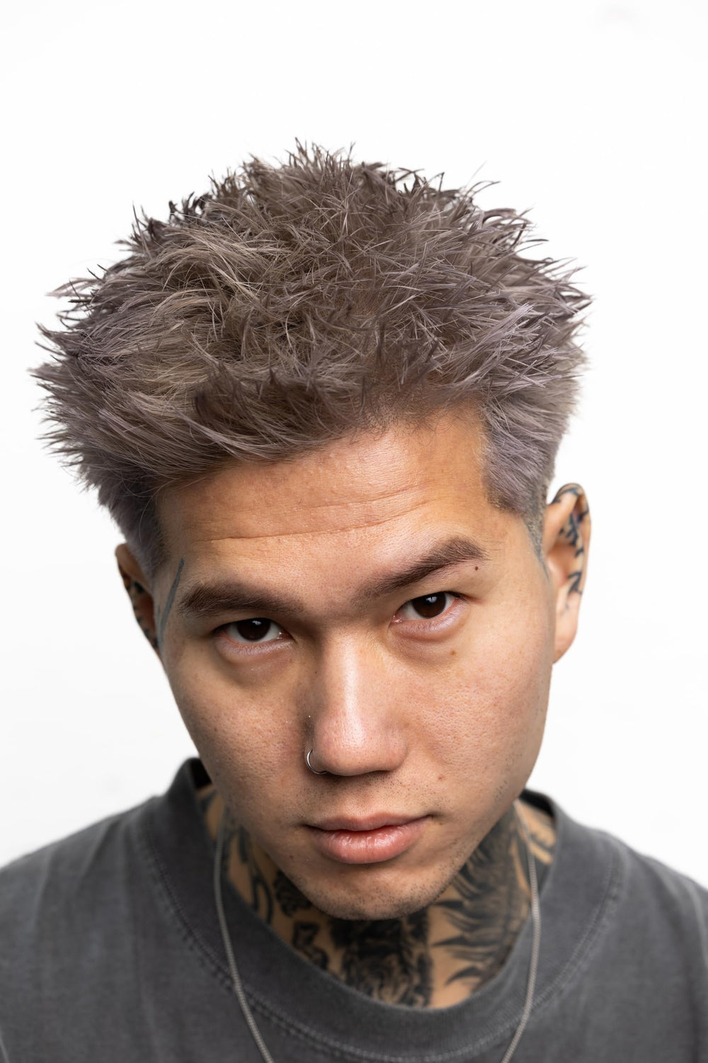 BROSH styled hair sideview illustrating flexible hold and touchable finish