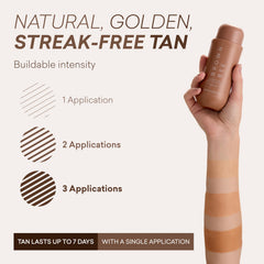 Brown Bee moisturizer texture swipe showing lightweight, blendable finish