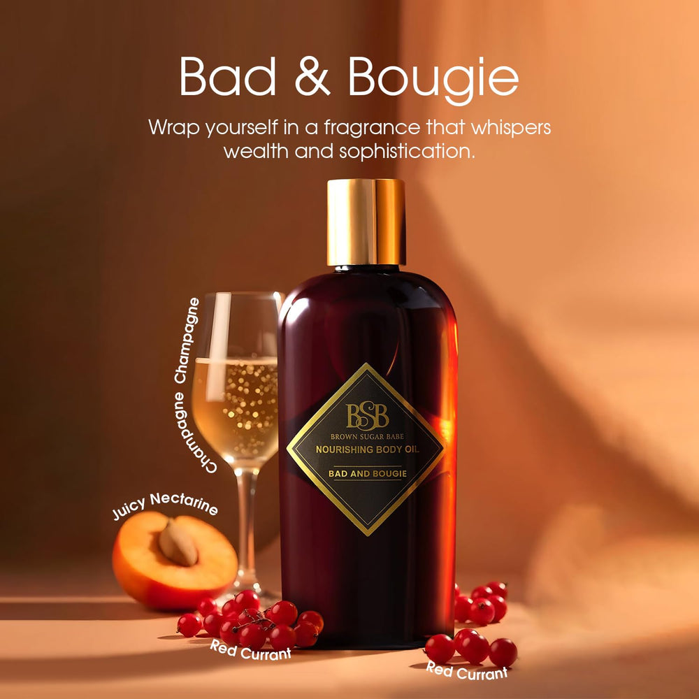 Brown Sugar Babe oil close-up texture gliding smoothly for soft skin benefit