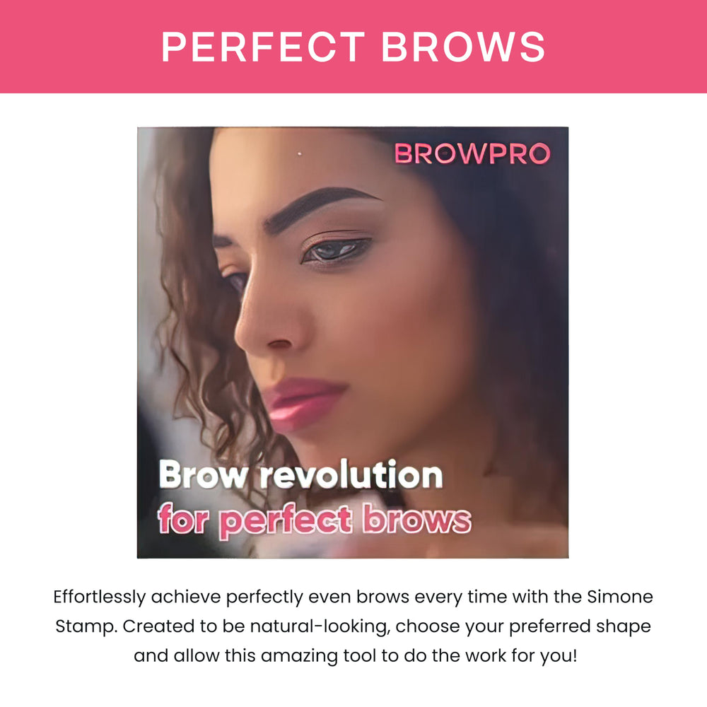 BrowPro Simone held in hand demonstrating easy one-press application and portability