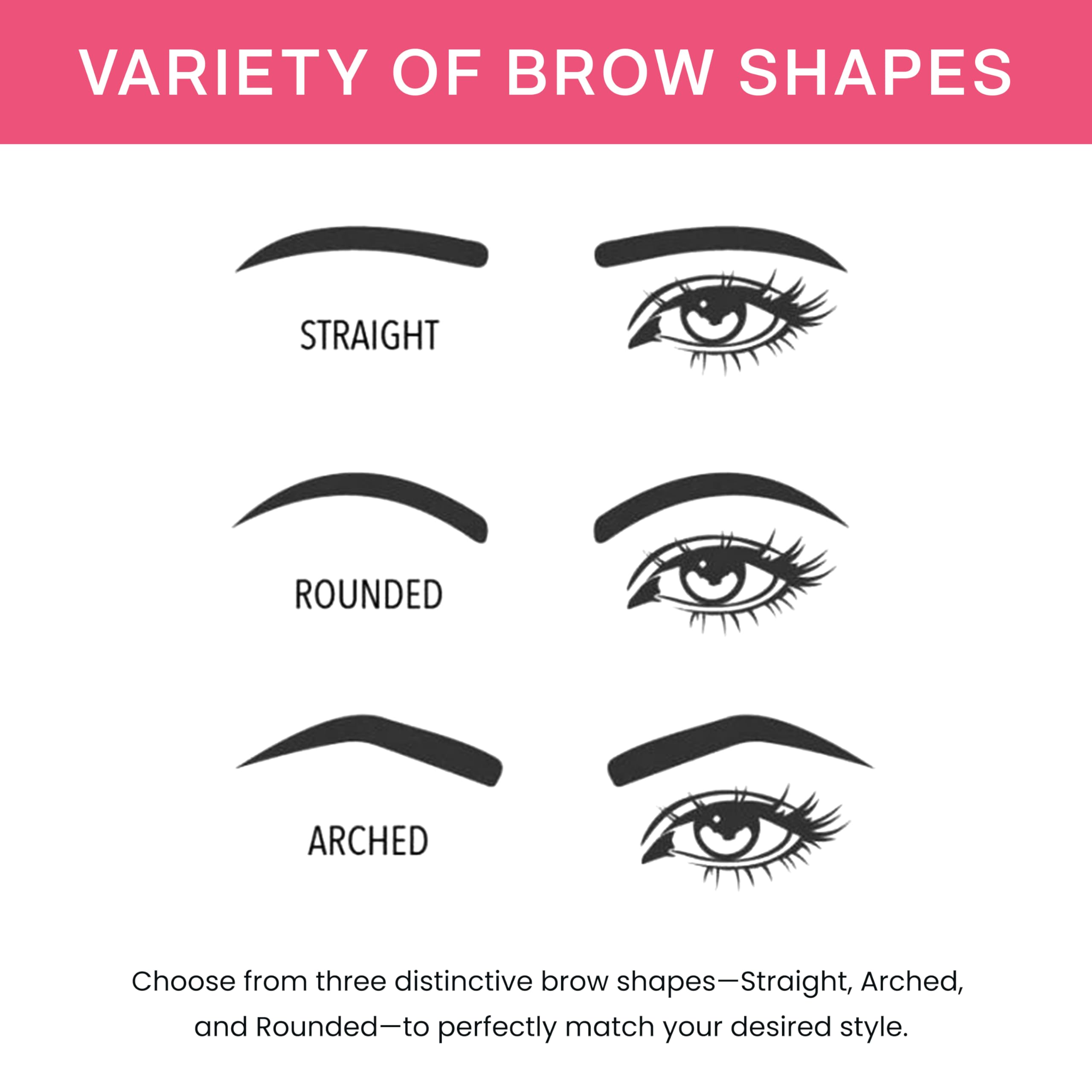 BrowPro Simone being stamped on model for fast, symmetrical brows
