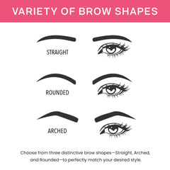 BrowPro Simone being stamped on model for fast, symmetrical brows