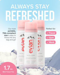 BRUMISATEUR Evian close-up nozzle highlighting fine mist delivery and precision hydration