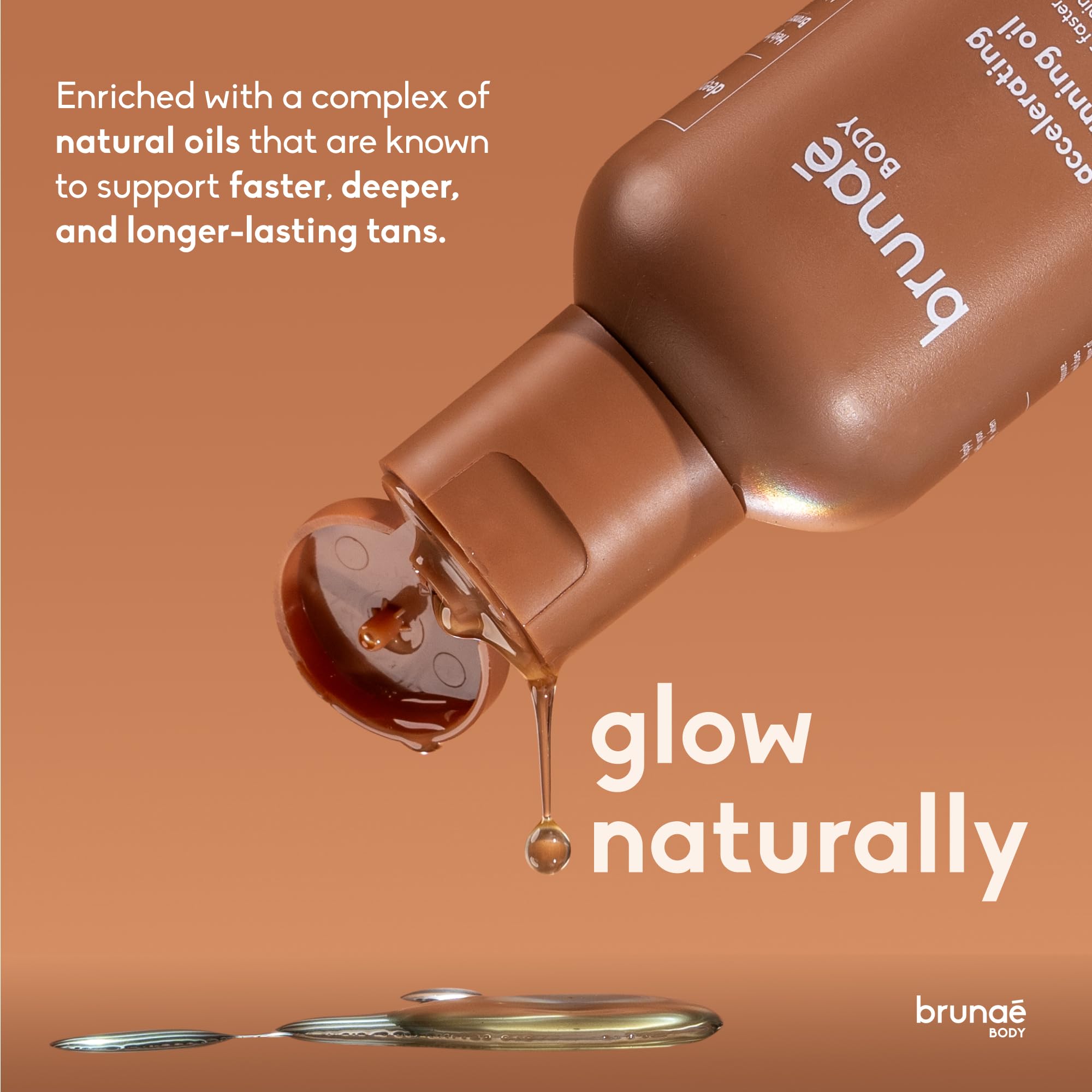 Brunae Body bottle in hand showing portable product size