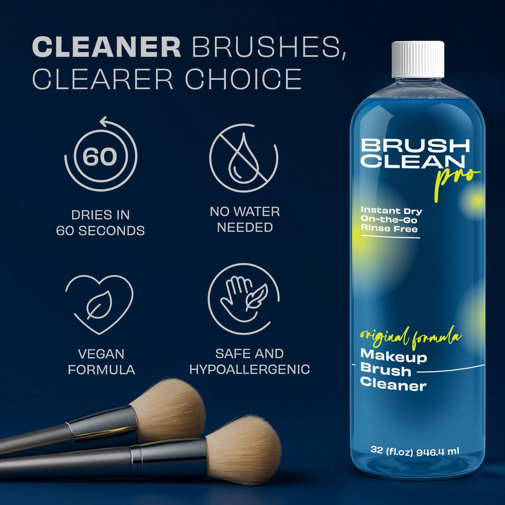 Brush Clean Pro brush dip demonstration removing pigment to show fast cleaning benefit
