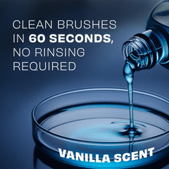Brush Clean Pro before and after bristles showing restored clean fibers