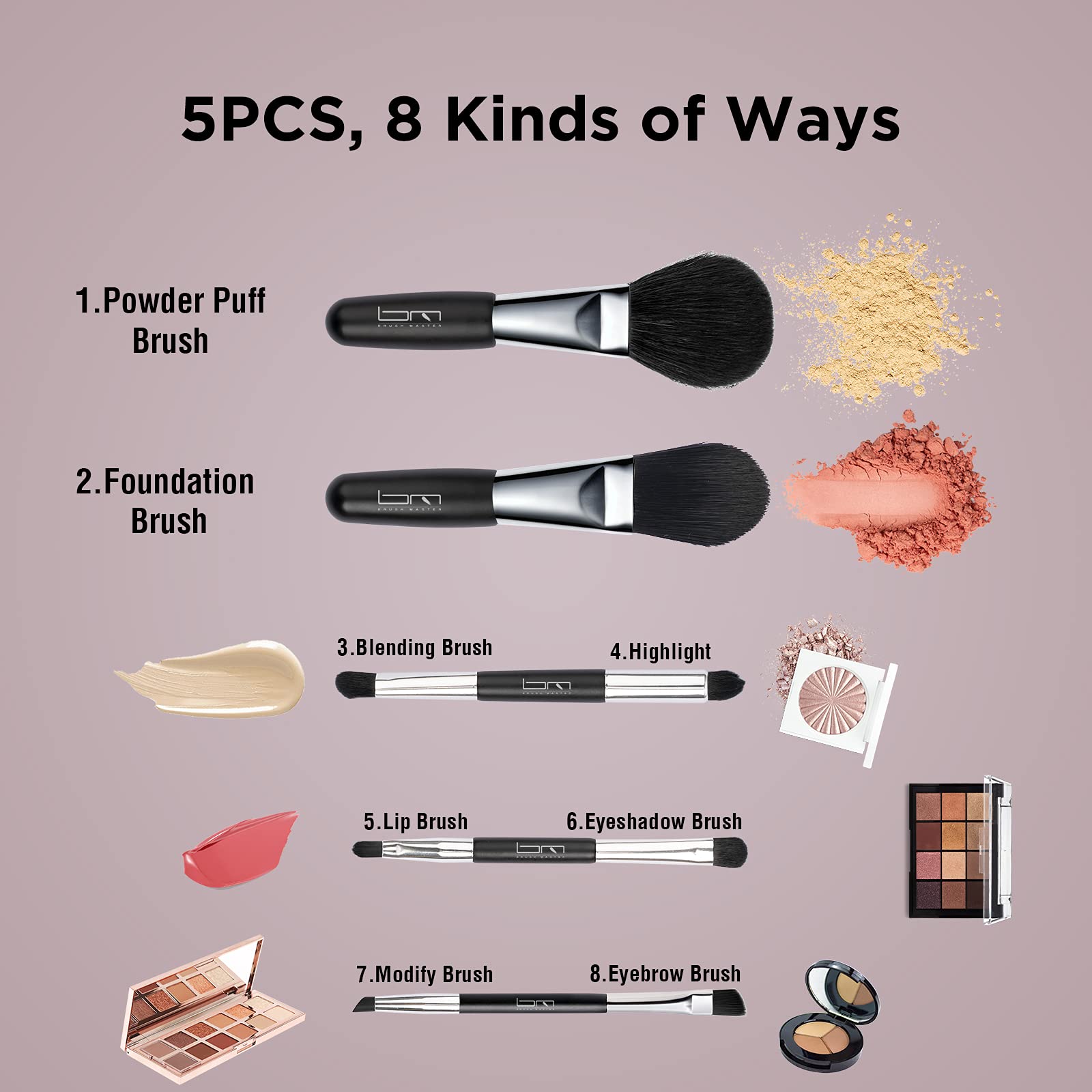Brush Master close-up of synthetic bristles highlighting softness and smooth blend performance