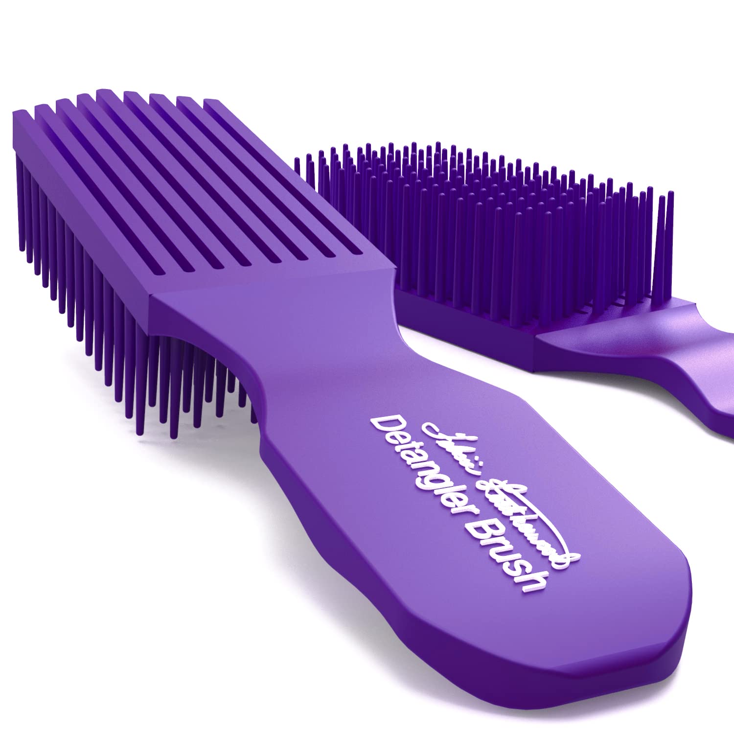 Brush With The Best front view showing purple detangler for easy identification and use