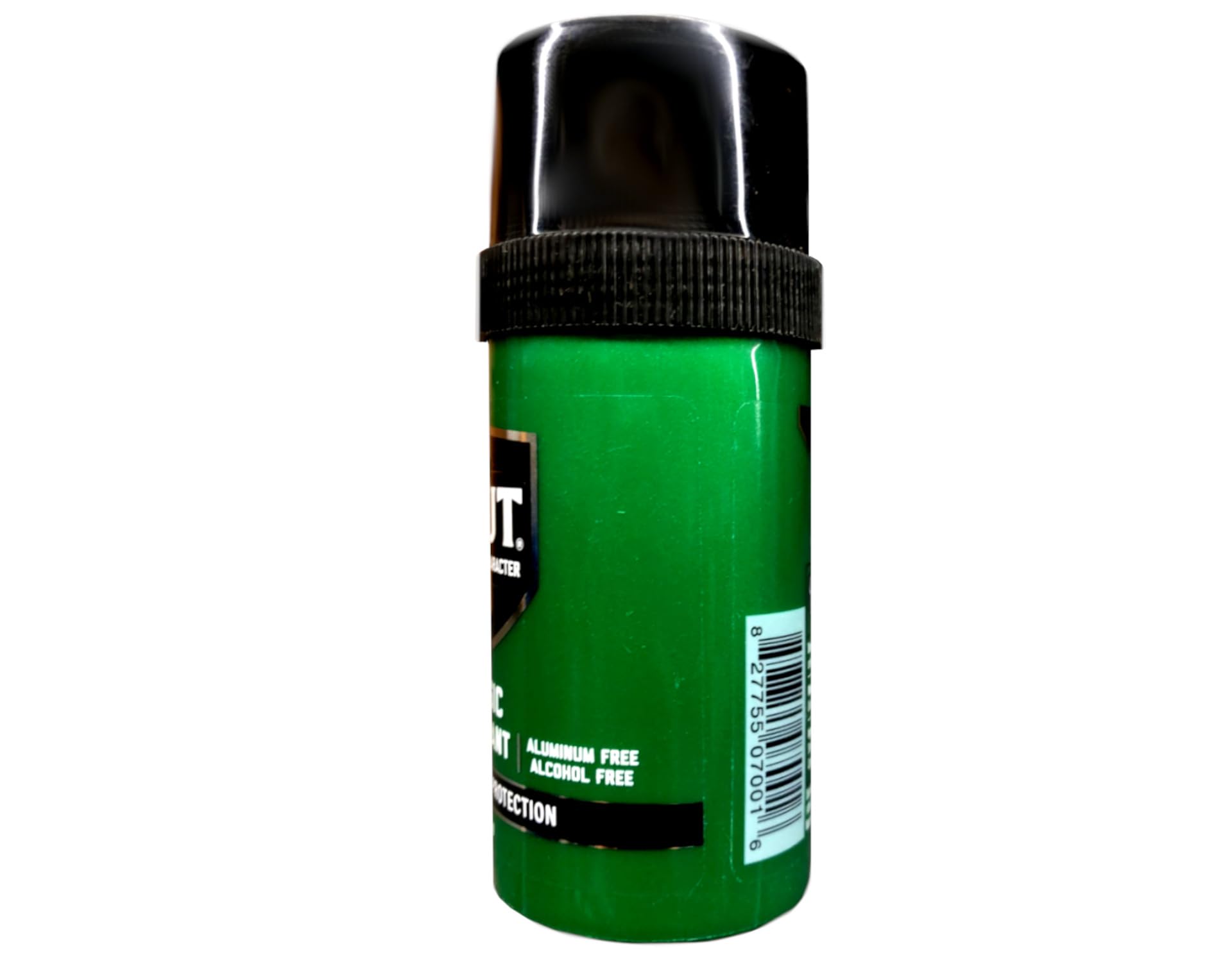 Hand applying Brut stick illustrating quick coverage and freshness benefit