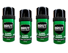 Brut round stick angled showing smooth top and easy application benefit