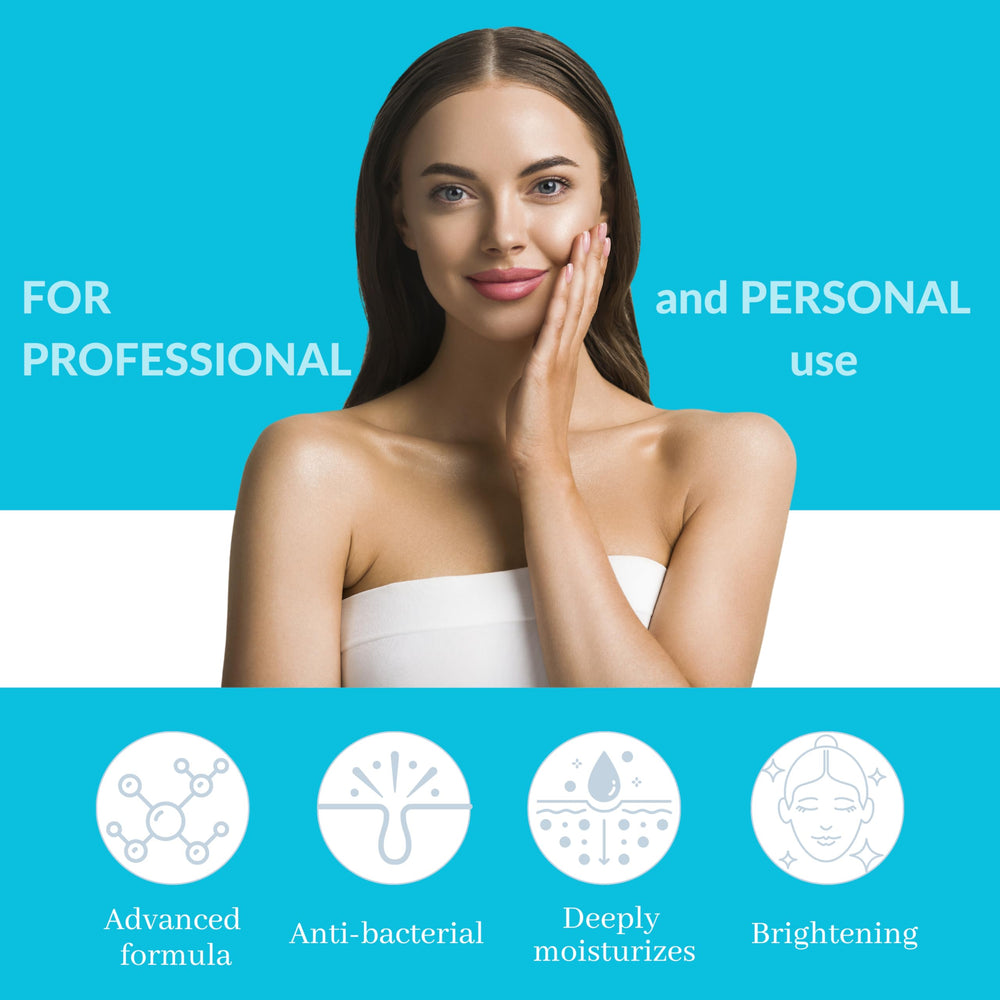 BRÜUN three-bottle set arranged in spa setting illustrating professional-use readiness
