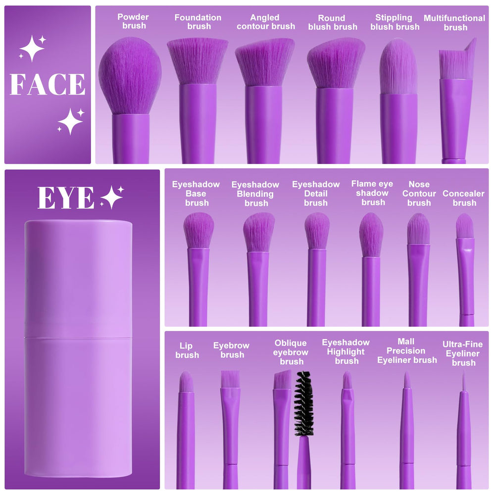 BS-MALL close-up of soft synthetic bristles showing smooth texture and blending benefit