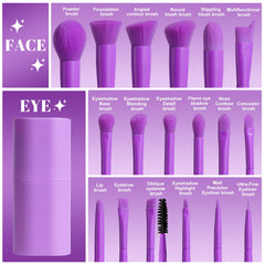 BS-MALL close-up of soft synthetic bristles showing smooth texture and blending benefit