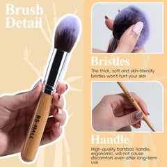 BS-MALL synthetic bristle texture close-up for smooth even application