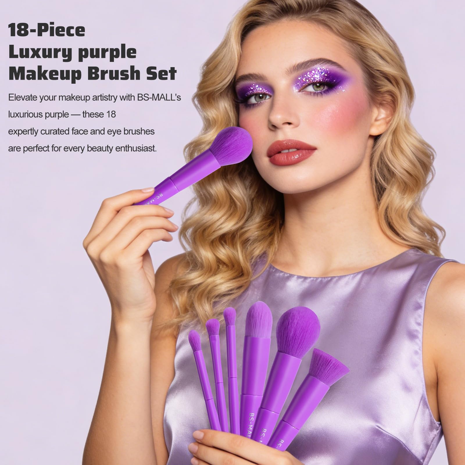 BS-MALL foundation and concealer brush close detail for streak-free base application