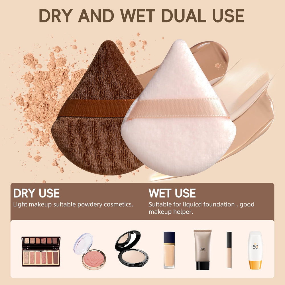 BS-MALL foundation brush with sponge in hand demonstrating smooth blending on the go