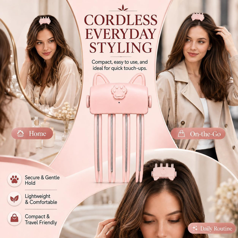 BScintilla pink cat ear style on vanity for a stylish quick touch-up solution