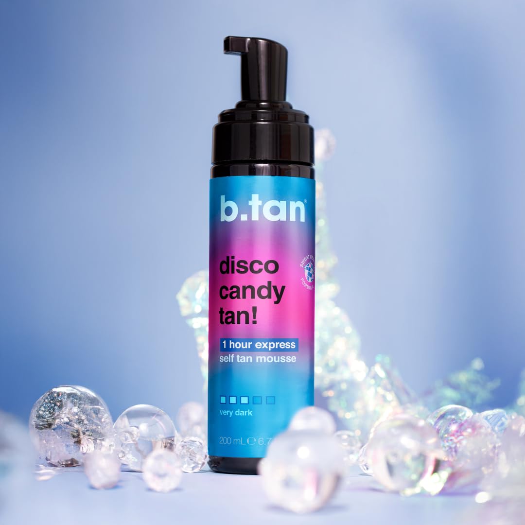 B.TAN rinsed skin detail showing deep, natural-looking glow and long-lasting color