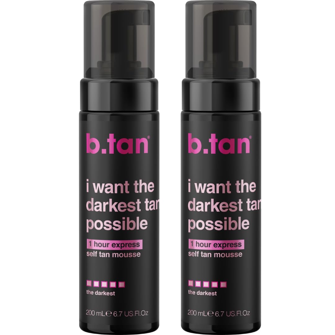 b.tan front packaging showing product benefits and bold branding