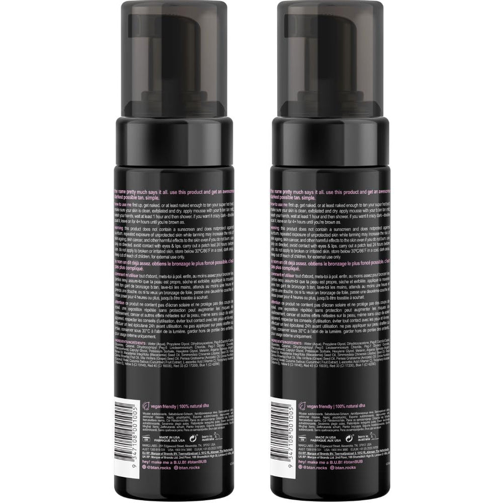 b.tan mousse pump dispensing lightweight foam for easy spread