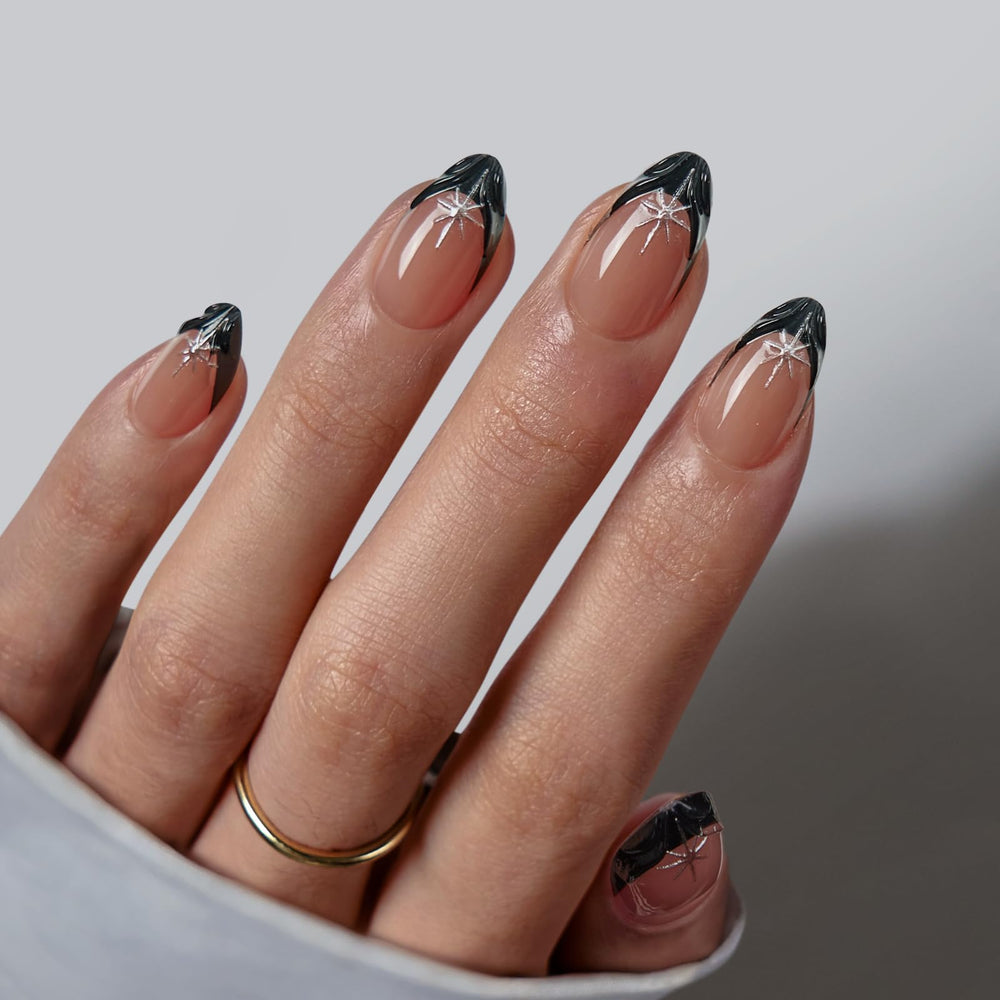 BTArtbox front packaging showing black French tip nails and kit benefits