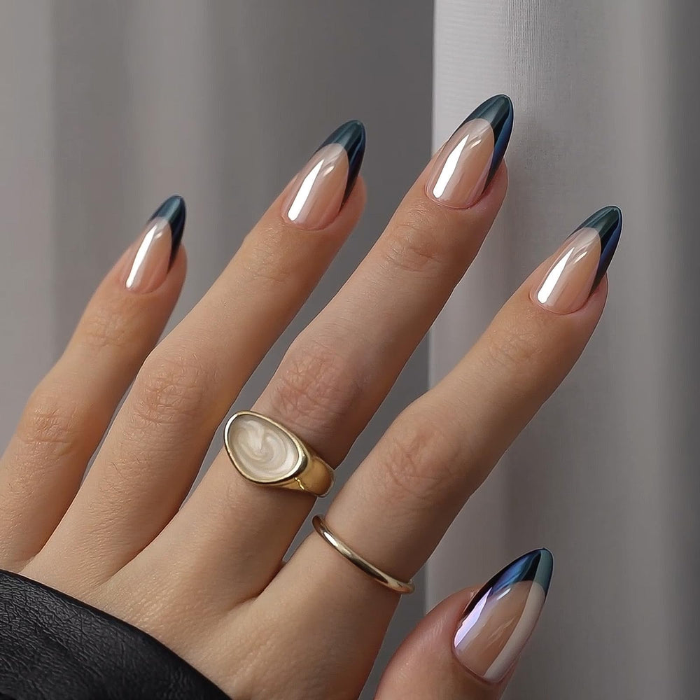 BTArtbox front packaging showing almond French tip nails and easy staging benefit