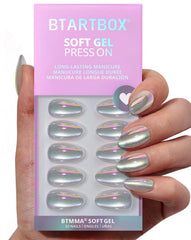 BTArtbox front packaging showing cat eye almond nails and kit benefits