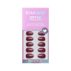 Detail of BTArtbox nail front thickness showing durable builder gel