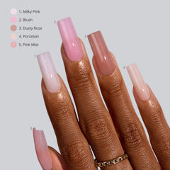 BTArtboxnails application in hand with UV lamp for quick curing and strong bond