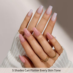 BTArtboxnails application being cured under UV lamp for secure long-lasting bond