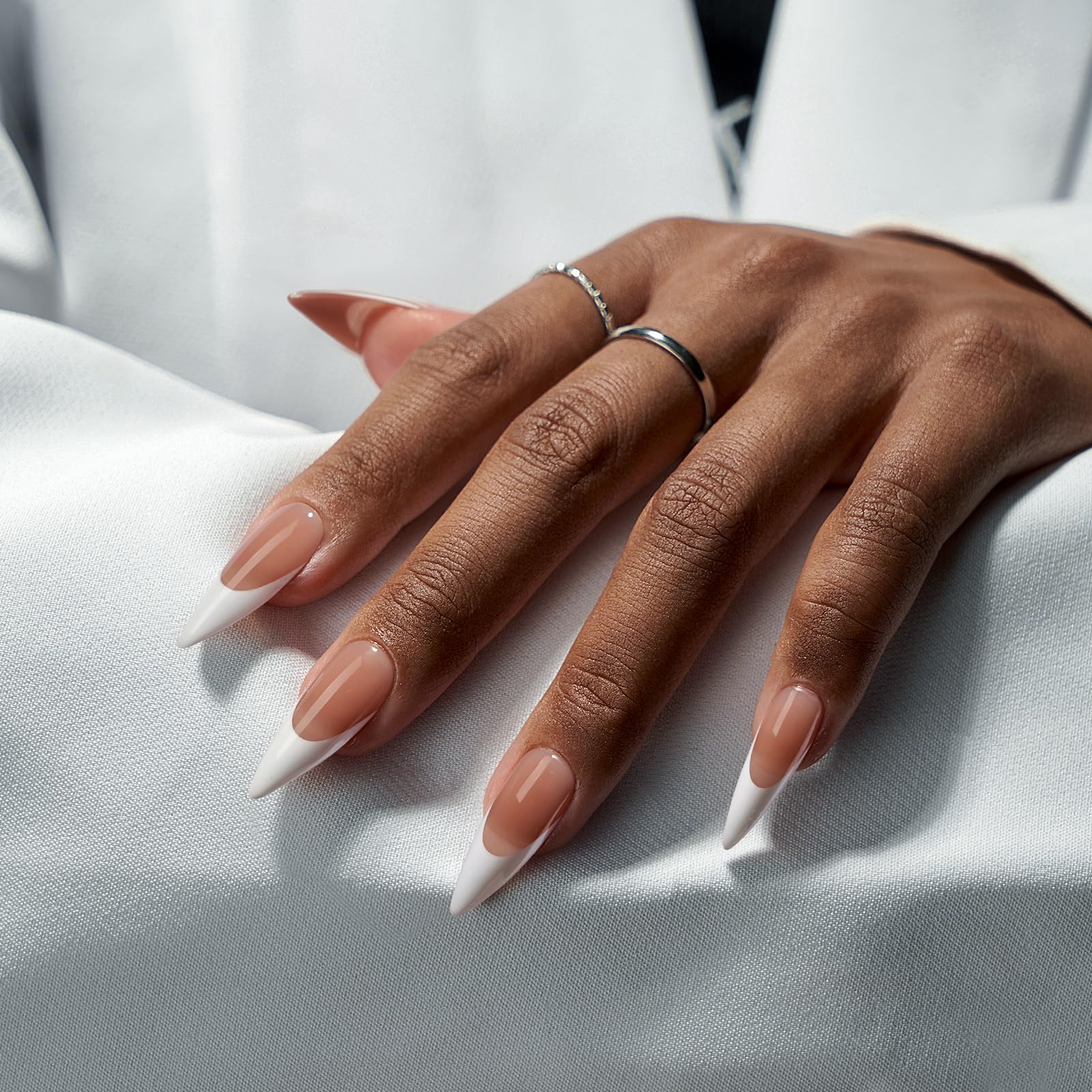 BTArtboxnails close-up of stiletto texture highlighting salon-grade finish