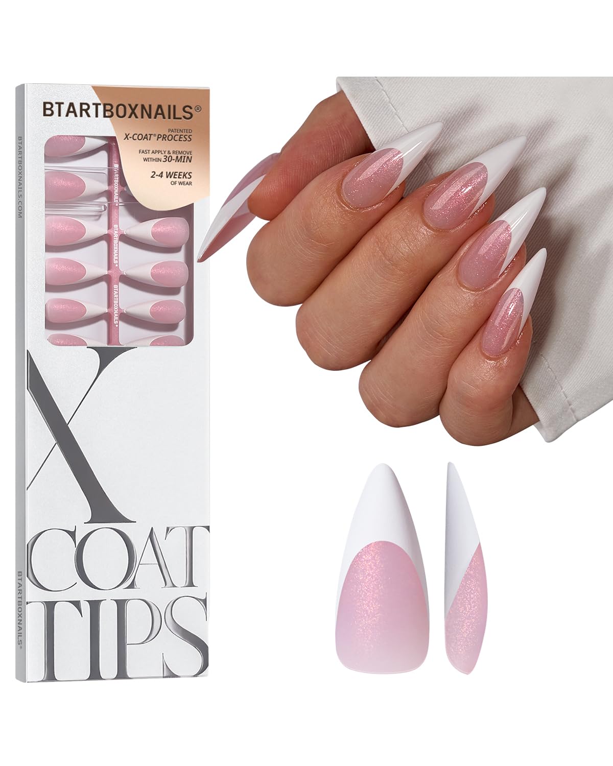 BTArtboxnails front packaging showing 96pcs set and benefits