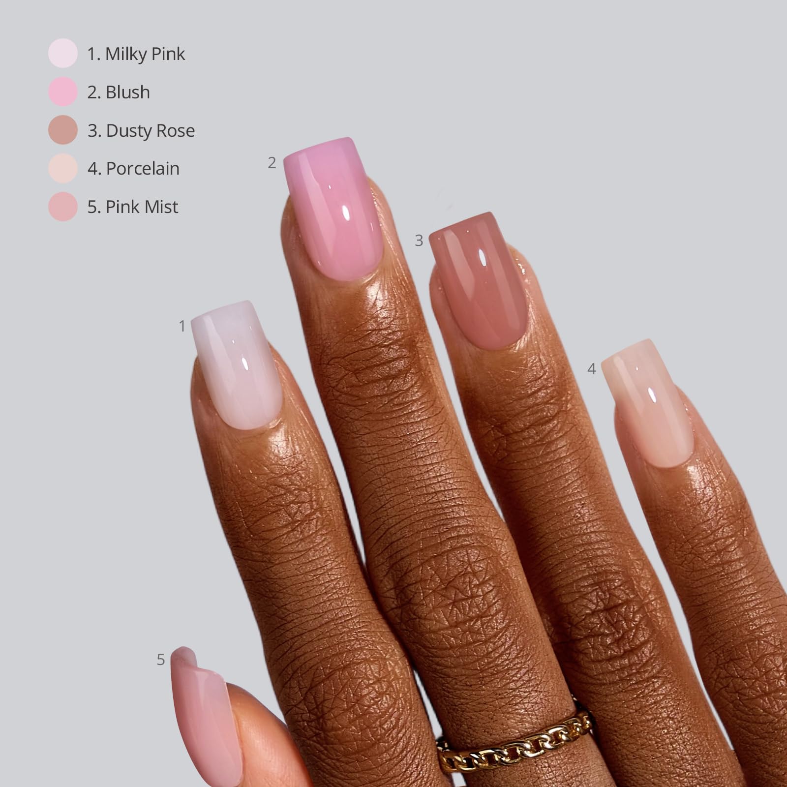 BTArtboxnails on fingers closeup showing natural look and sturdy wear benefit