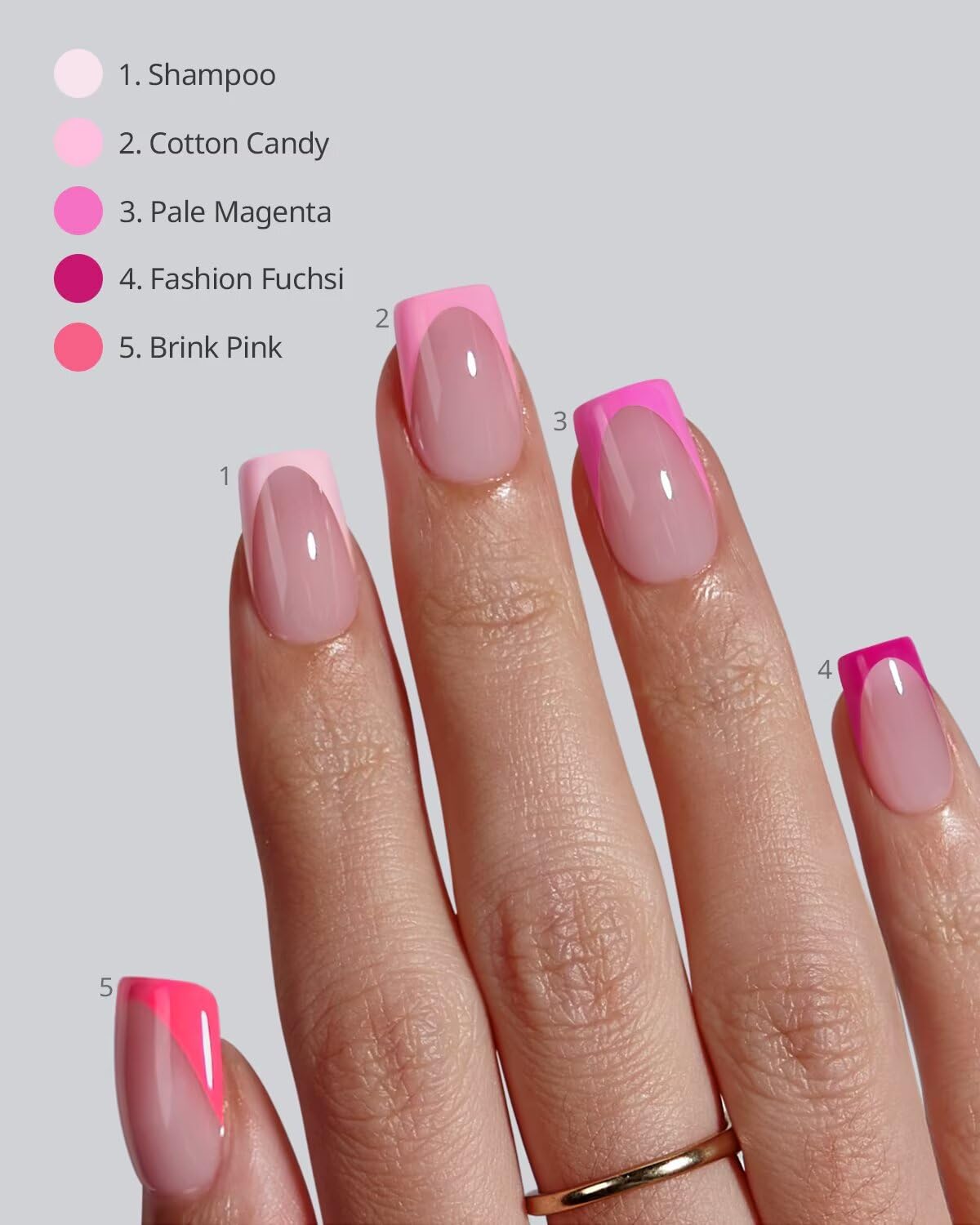 BTArtboxnails nails being applied by hand showing easy 10-minute application and neat result