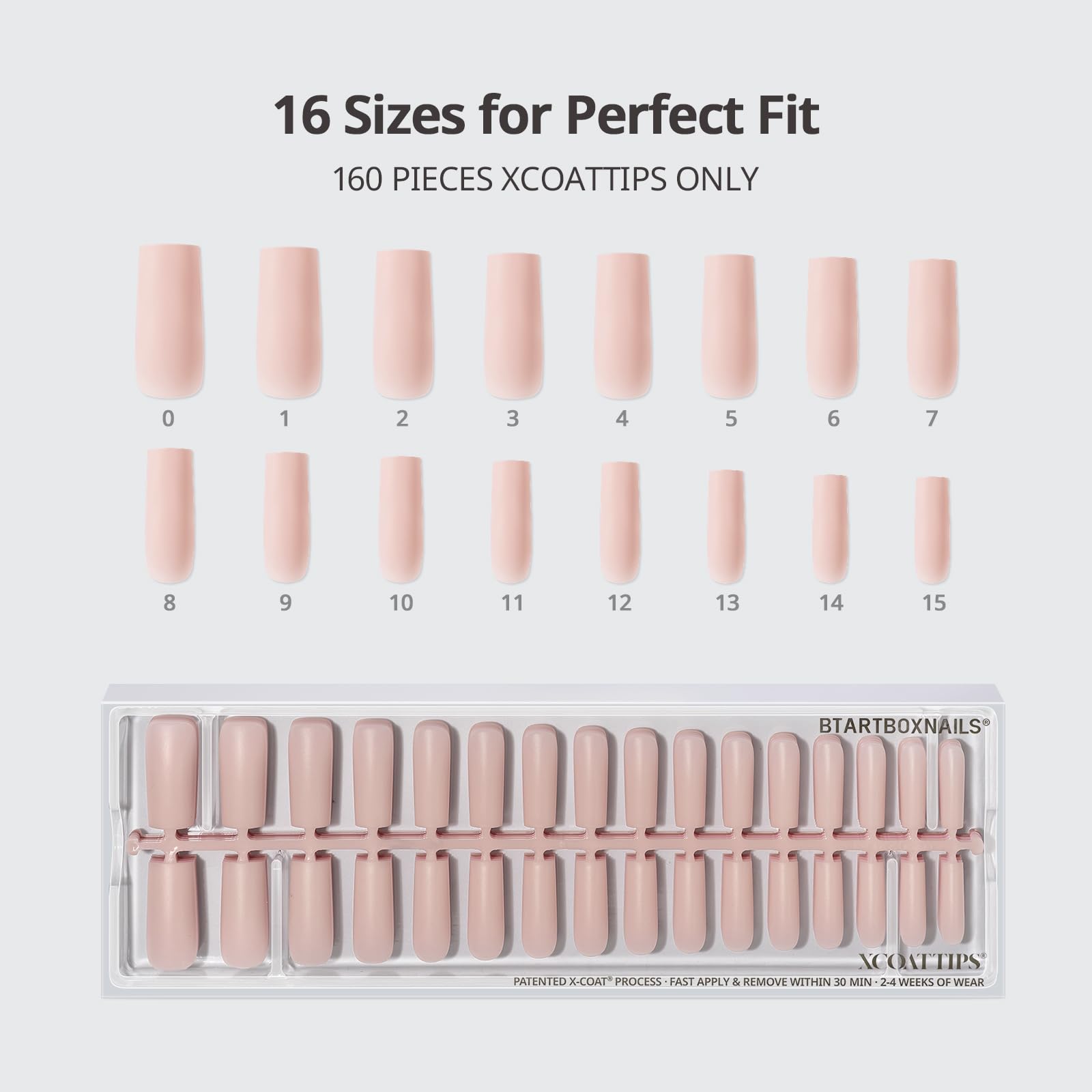 BTArtboxnails scale comparison on fingers illustrating extra-long square shape