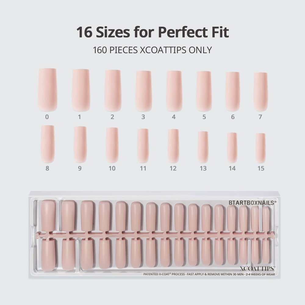BTArtboxnails scale comparison on fingers illustrating extra-long square shape