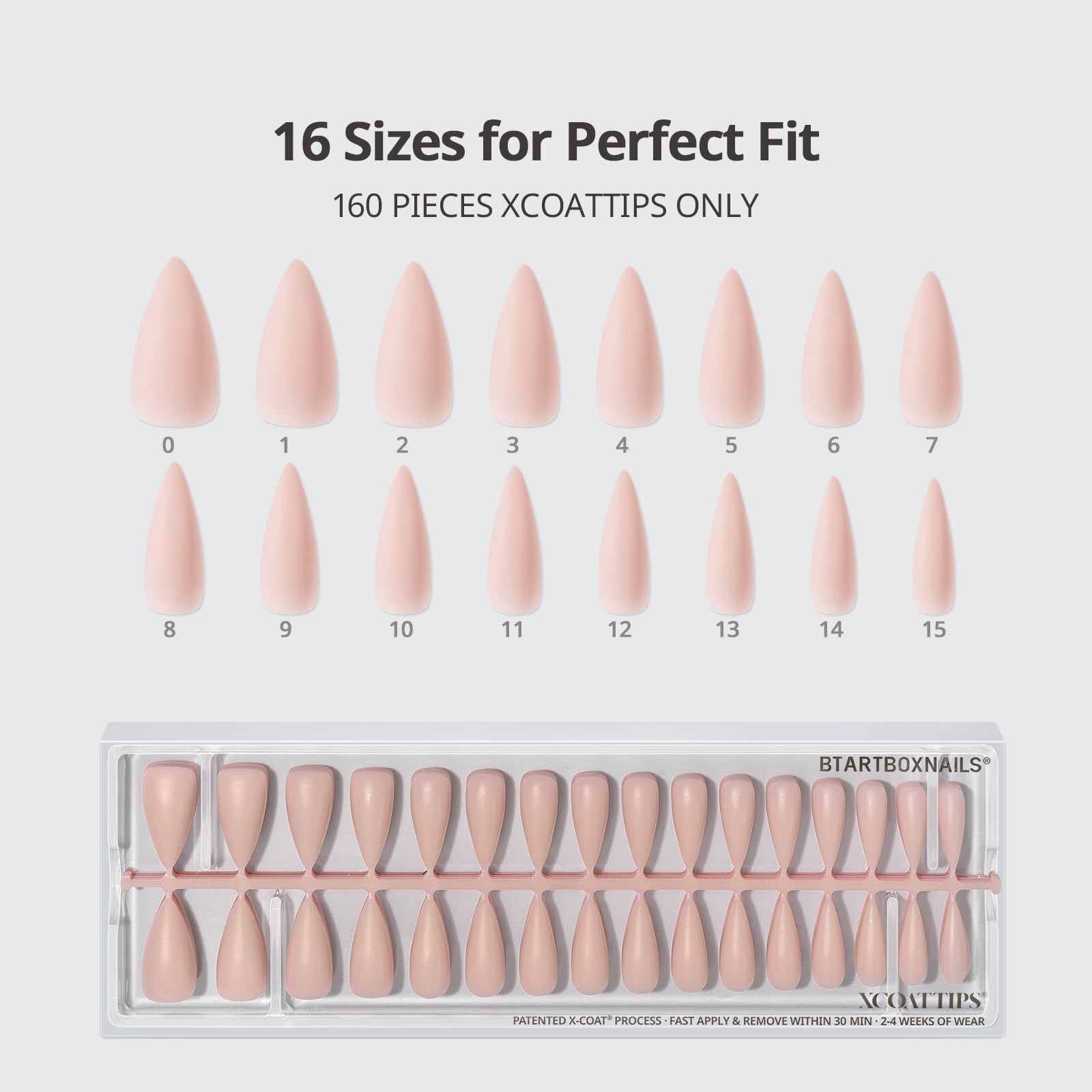 BTArtboxnails scale comparison on a hand model for realistic length reference
