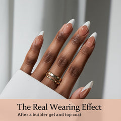 BTArtboxnails side view showing builder-gel thickness for strength and chip resistance