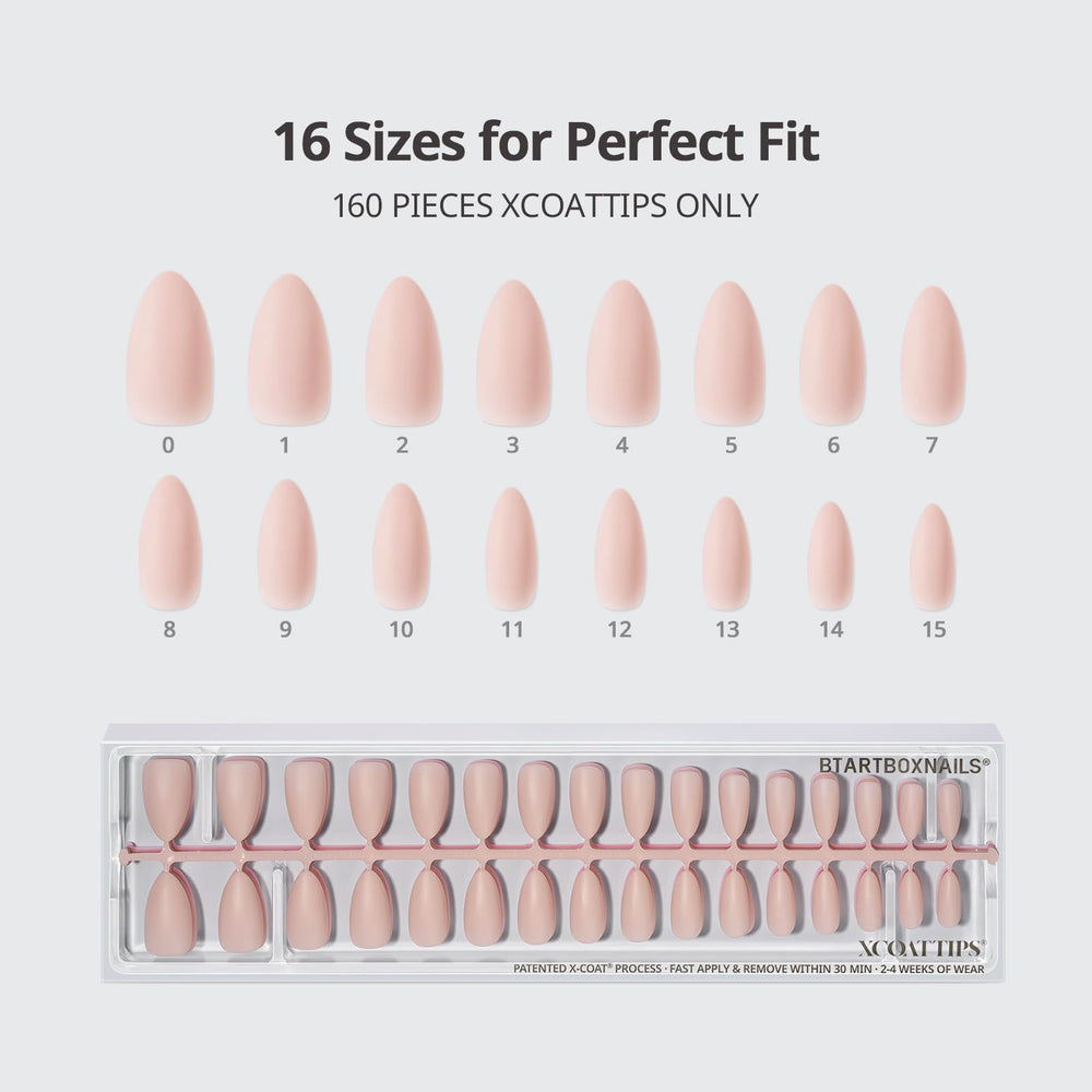 BTArtboxnails numbered trays showing 16 sizes for a precise instant fit