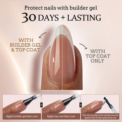 BTARTBOXNAILS builder gel texture detail demonstrating scratch resistance