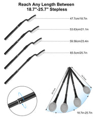 BTideas detachable brush head removed for cleaning and compact storage convenience