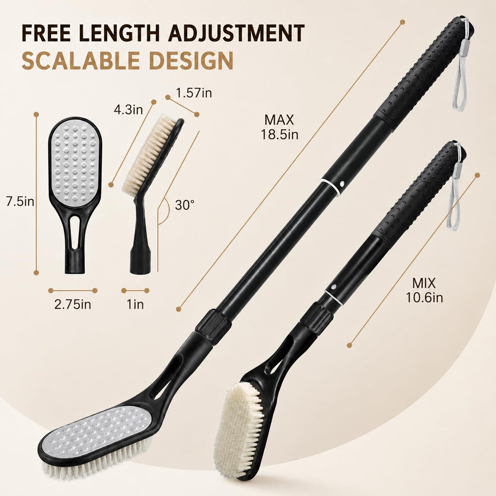 BTideas close-up of soft bristles cleaning toes for gentle removal