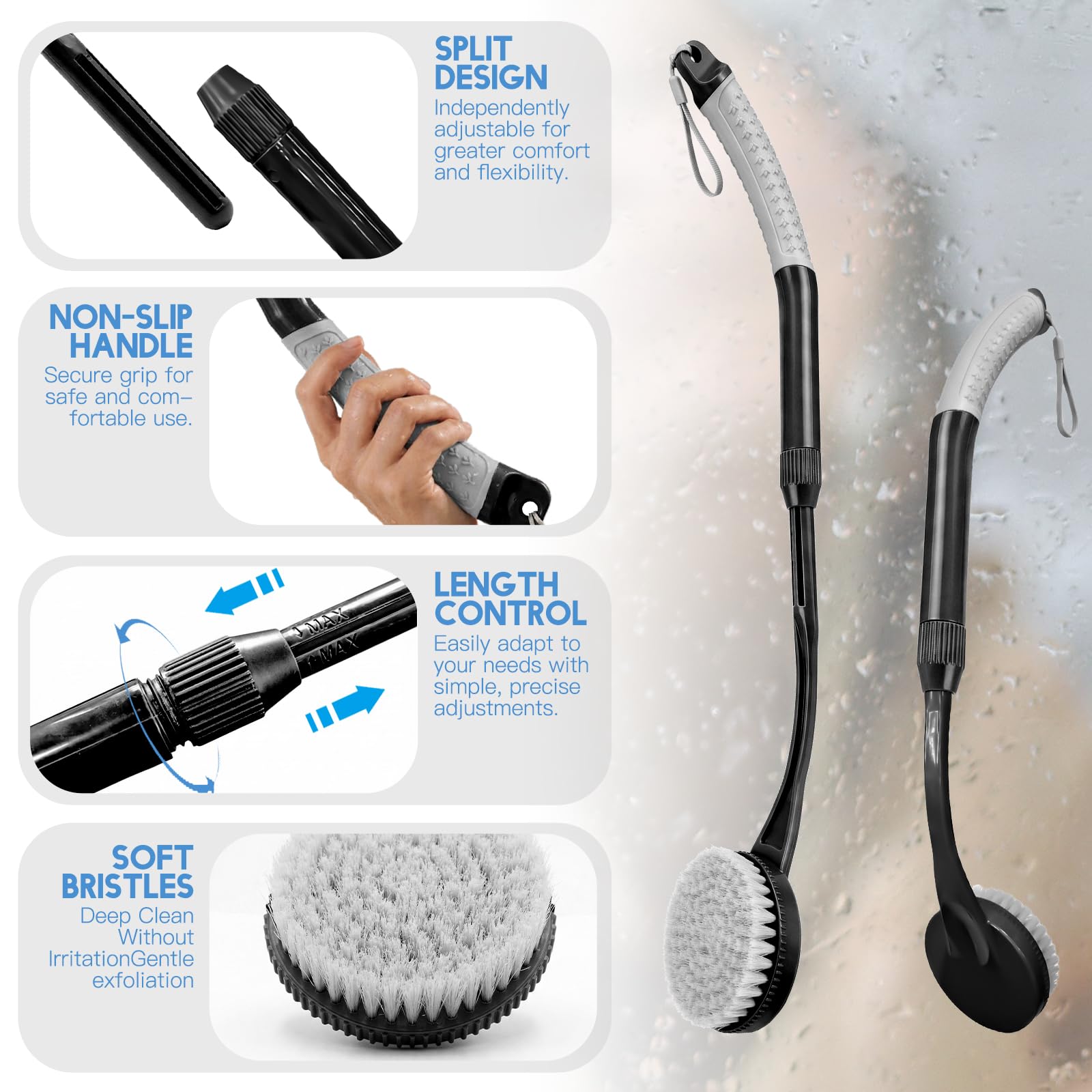 BTideas detachable head assembly for easy cleaning and storage