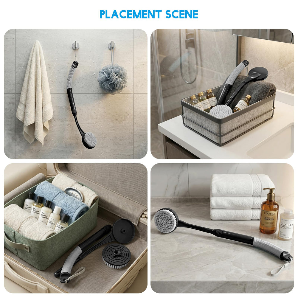 BTideas hanging in bathroom for quick drying and organized storage