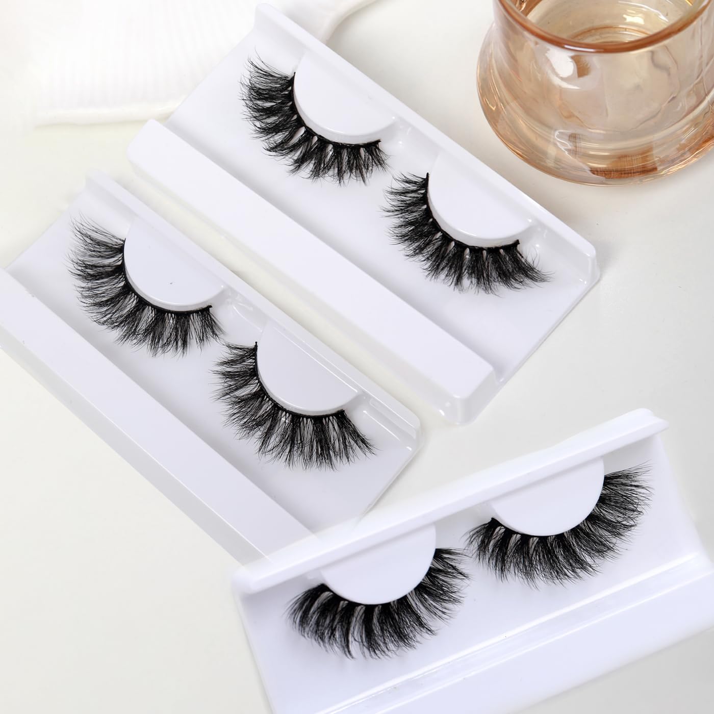 BTLLSSH lashes applied open-eye view adding visible volume