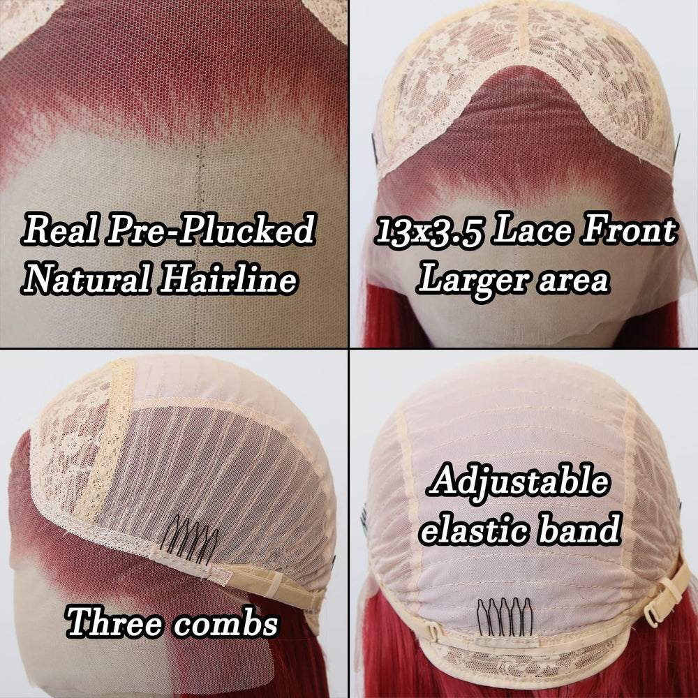 BTWTRY texture close-up of silky heat-resistant fibers for easy styling benefit