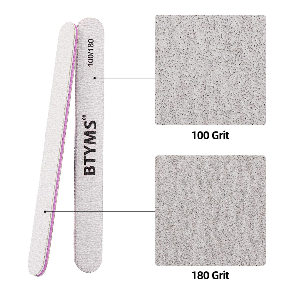 BTYMS file in hand shaping an acrylic nail for fast, precise removal