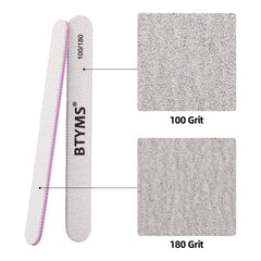BTYMS file in hand shaping an acrylic nail for fast, precise removal