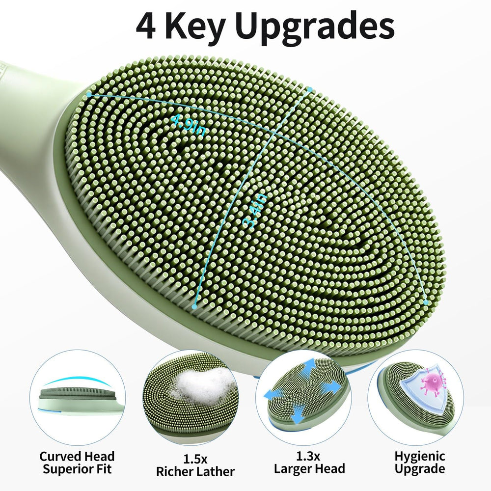 BUBBLEDANCE stiff bristles detail highlighting deep-scrub performance benefit