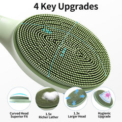 BUBBLEDANCE stiff bristles detail highlighting deep-scrub performance benefit